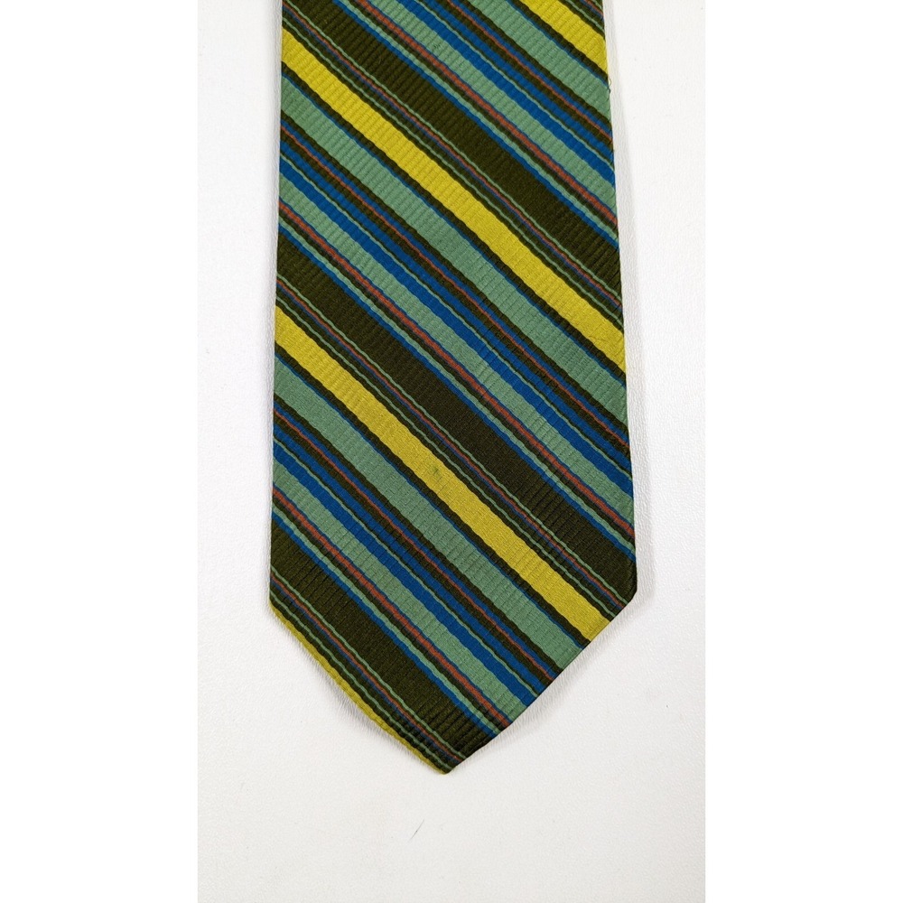 Lot of 10 Vintage Designer Ties Silk and Polyester, Striped, paisley, Gothic - Picture 10 of 16